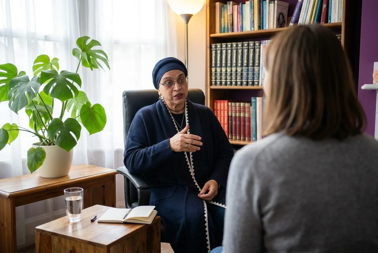 Conversational hypnotherapy looks like this. A real dialogue, not a script. The practitioner follows what surfaces, not what was pre-written for someone else.