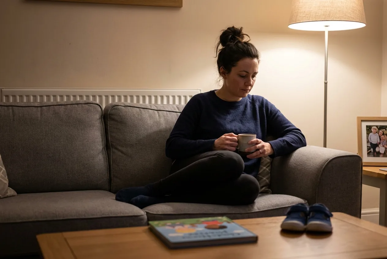 The children are in bed. The house is quiet. And for the first time today, she is sitting with the question she has been putting off. Not whether something is wrong. She knows something is wrong. Whether she is allowed to do something about it.