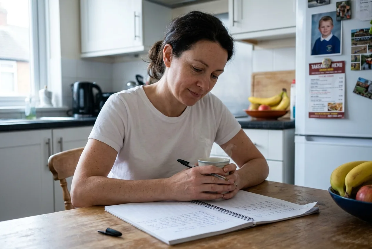 This is often what the shift looks like. Not a dramatic breakthrough. A quiet morning with a notebook, finally asking the right question instead of trying the next fix.