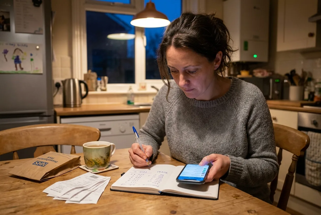 This is the calculation nobody asks you to make. When you search your bank statements for the pharmacy, the supplements, and the private appointments, the number that comes back rarely matches what you thought you were spending.