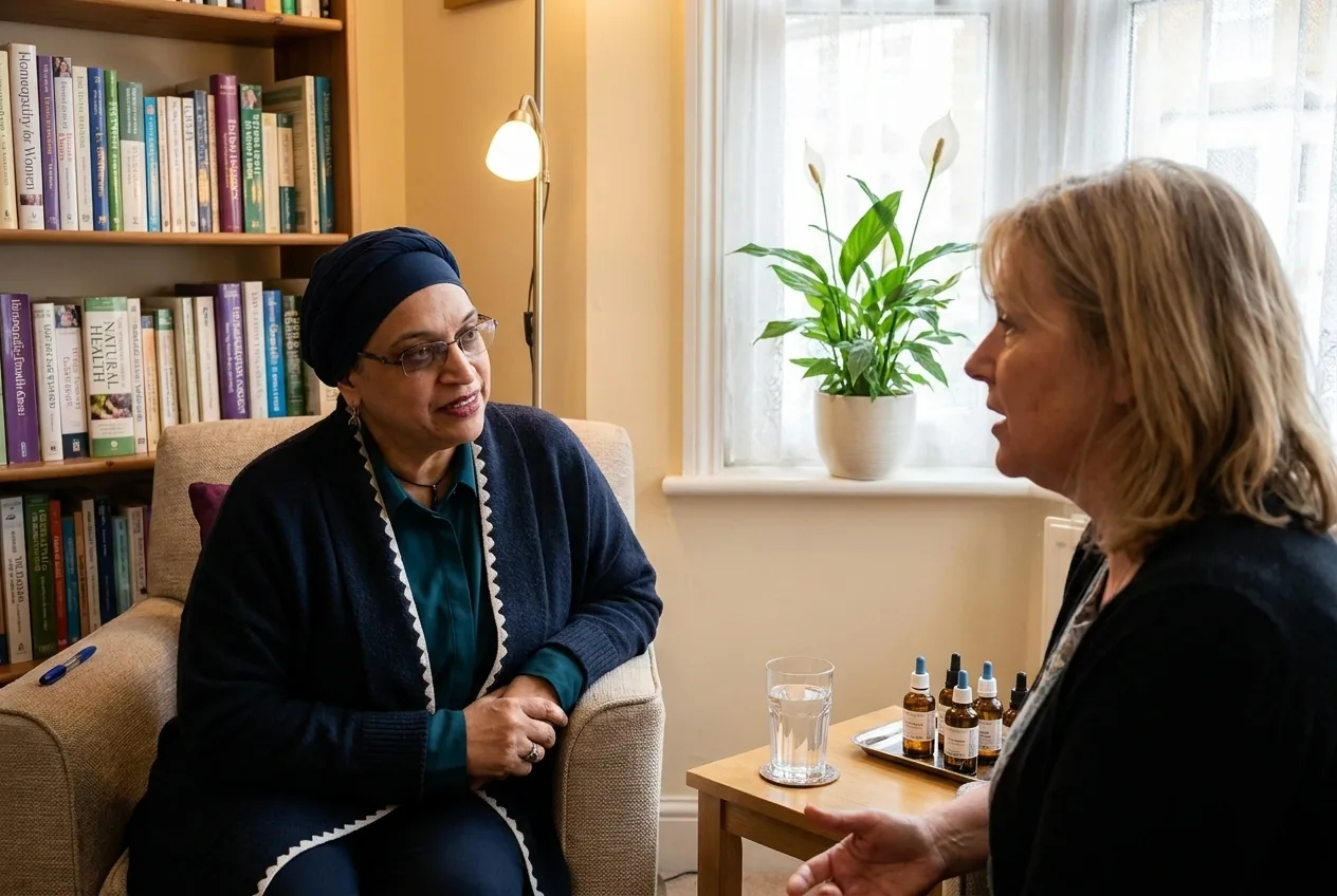 This is what being properly heard looks like. Not a ten-minute appointment with a checklist. A conversation where someone asks